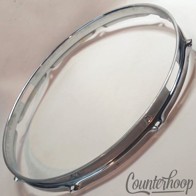 Rogers 14" Tall-Boy Holiday Snare Drum Resonant Rim/Hoop 8-Lug Cleveland USA 60s — main photograph