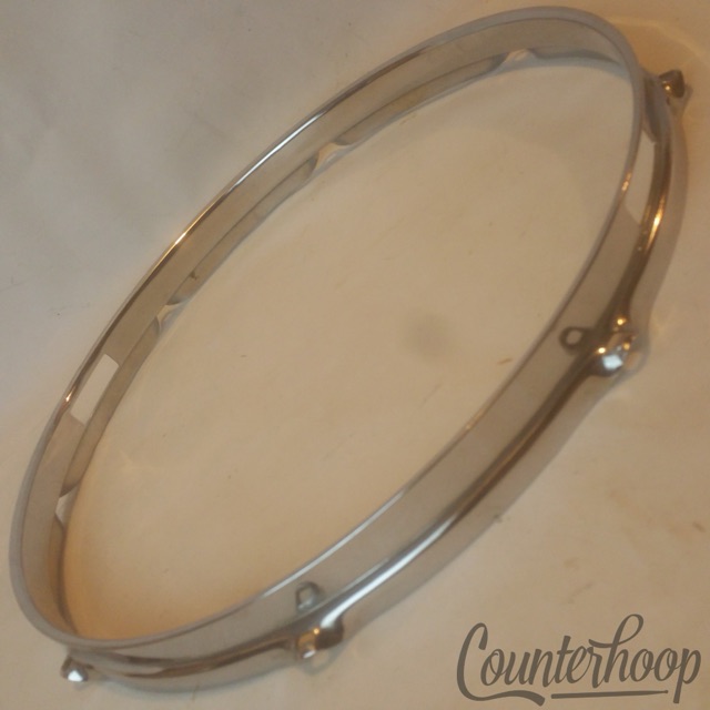 Rogers 14" Tall-Boy Holiday Snare Drum Resonant Rim/Hoop 8-Lug Cleveland USA 60s — main photograph