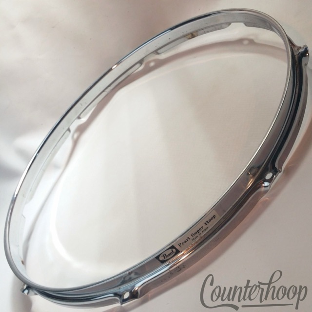 Pearl 16" Super Hoop Floor Tom/Marching Snare Drum Batter Rim 8-Lug Chrome* — main photograph