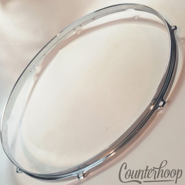 Rogers 18"Floor Tom Drum Batter/Resonant Rim/Hoop 8Lug Vintage70s USA XP8 Chrome — main photograph
