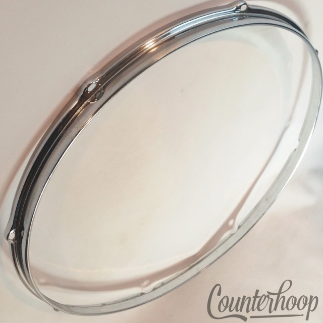 Slingerland 18" Floor Tom Drum Batter/Resonant Rim/Hoop 8-Lug Stick-Saver Chrome — main photograph