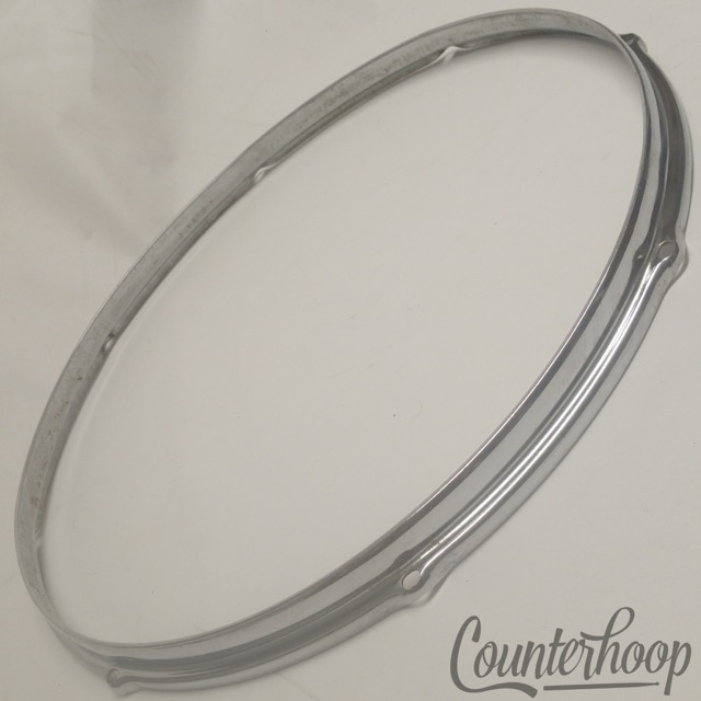 Slingerland 18" Floor Tom Drum Batter/Resonant Rim/Hoop 8-Lug Stick-Saver Chrome — main photograph