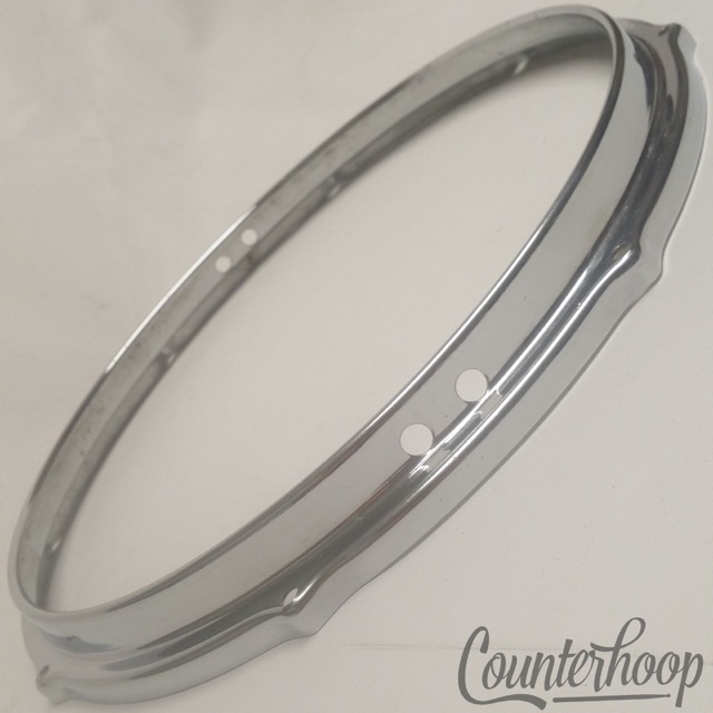 Sonor 14" Snare Drum Resonant Rim/Hoop 8-Lug Chrome Teardrop Stick-Saver 60s* — main photograph