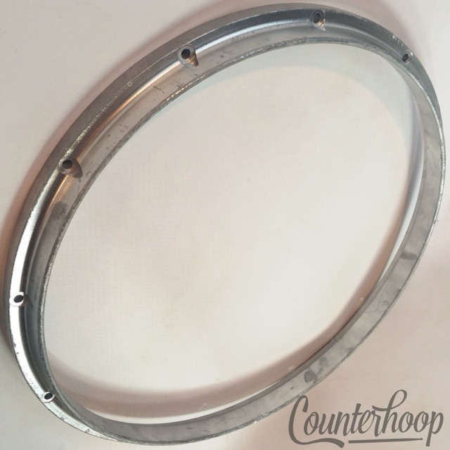 Pearl 14" Die-Cast 12Lug Snare Drum Batter Rim/Hoop Marching Japan Heavy 1lb12oz — main photograph