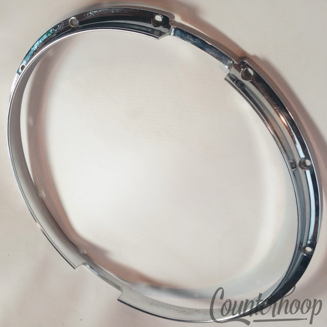 Ludwig 14"Die-Cast 12-Lug Snare Drum Resonant Rim/Hoop Coliseum 80s USA 2lb 11oz — main photograph