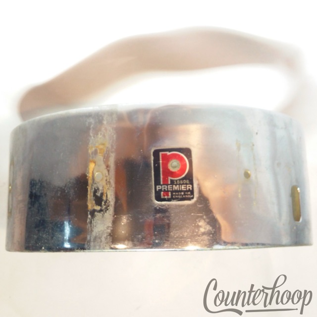 Premier 14x5" 2000 Ace Snare Drum Shell Aluminum Chrome Vintage 60s UK Project* — main photograph