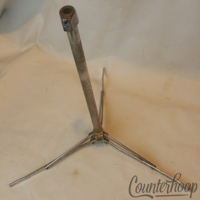Ludwig 1400 Tripod Base Cymbal Stand Part Buddy Rich Model USA Chrome Hardware* — main photograph