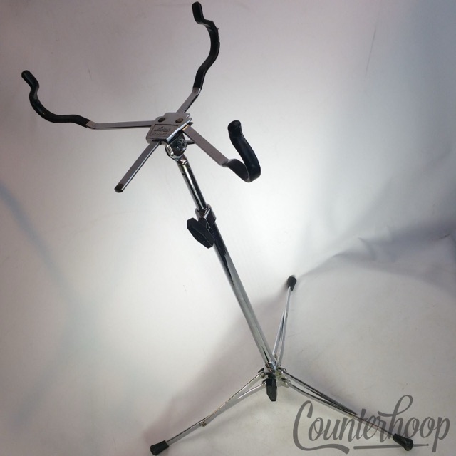 Ludwig Flat-Base Snare Drum Stand Chrome Vintage 70s Flush Chicago USA Chrome* — main photograph