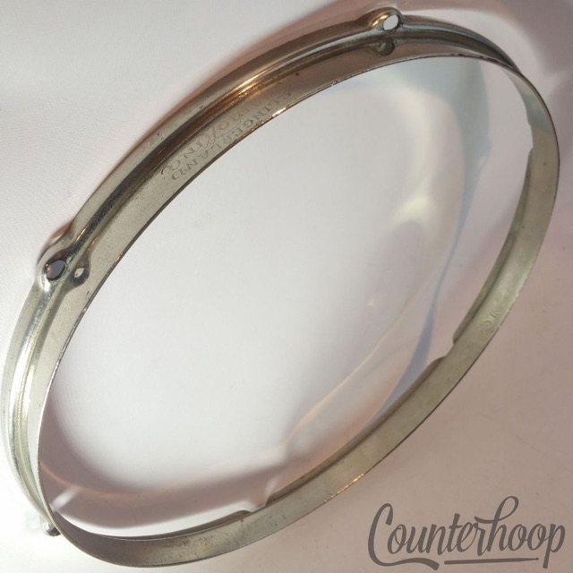 Slingerland 13" Radio King Snare/Tom Drum Rim/Hoop Nickel-Brass Engraved Batter — main photograph