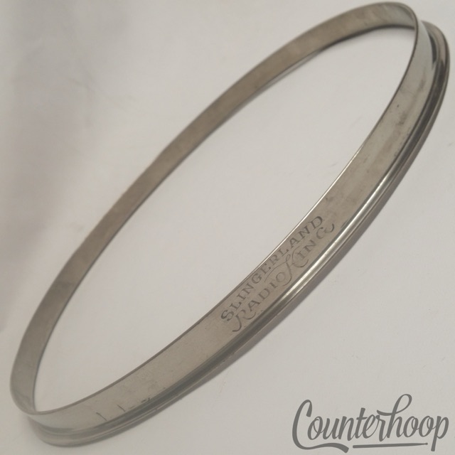 Slingerland 13" Radio King Engraved Tom Drum Rim Nickel-Brass Single-Flange Hoop — main photograph