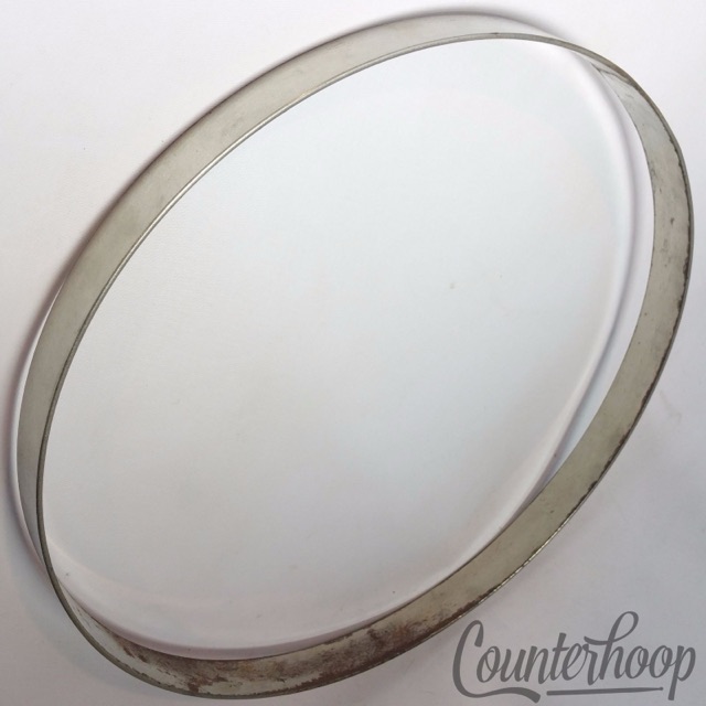 Leedy 13 1/8"Snare Batter/Tom Resonant Drum Rim/Hoop Nickel Vintage StickChopper — main photograph