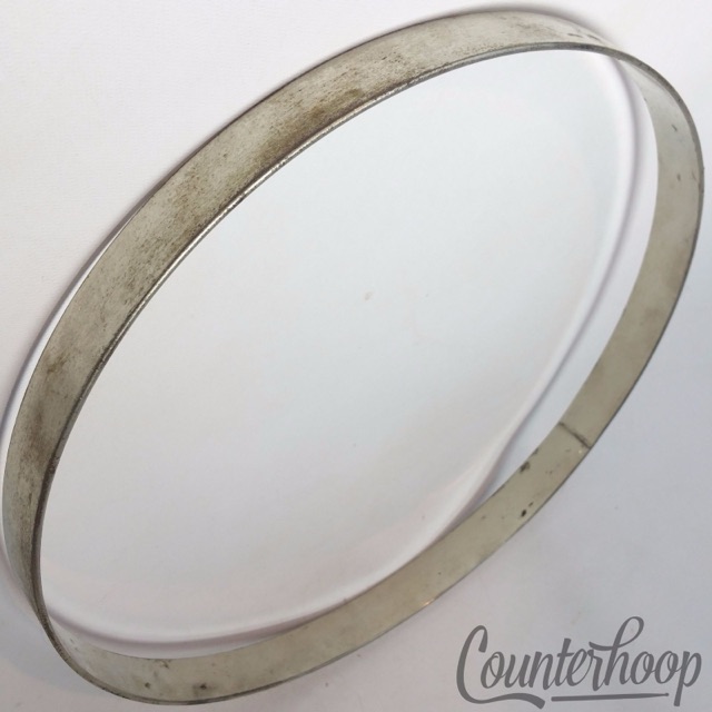 Leedy 11 1/8"Tom Batter/Resonant Drum Rim/Hoop Nickel Straight Stick Chopper USA — main photograph