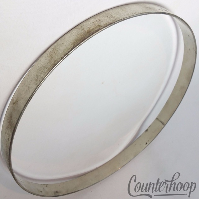 Leedy 11 1/8"Tom Batter/Resonant Drum Rim/Hoop Nickel Straight Stick Chopper USA — main photograph