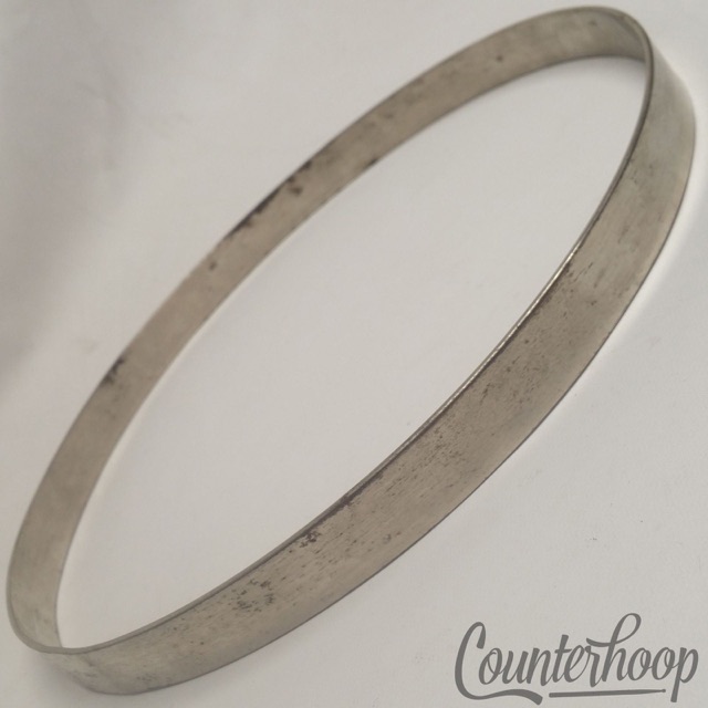 Leedy 11 1/8"Tom Batter/Resonant Drum Rim/Hoop Nickel USA Straight Stick Chopper — main photograph