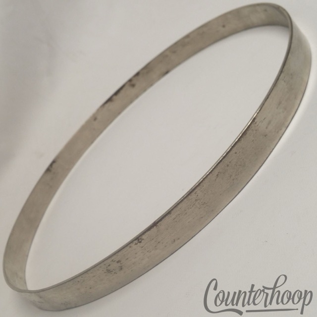 Leedy 11 1/8" Tom Batter/Resonant Drum Rim/Hoop Nickel USA Stick Chopper Banjo* — main photograph
