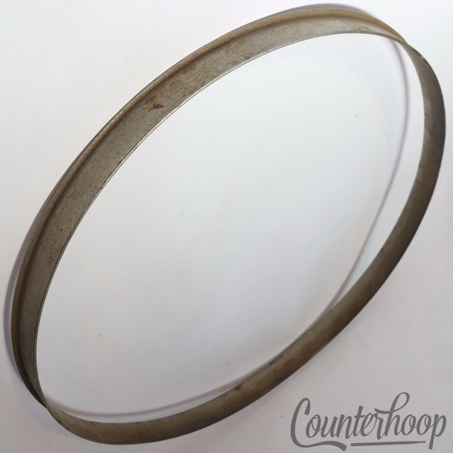 Gretsch 12" Tom Batter/Resonant Drum Rim/Hoop Nickel Broadkaster Vintage 40s USA — main photograph