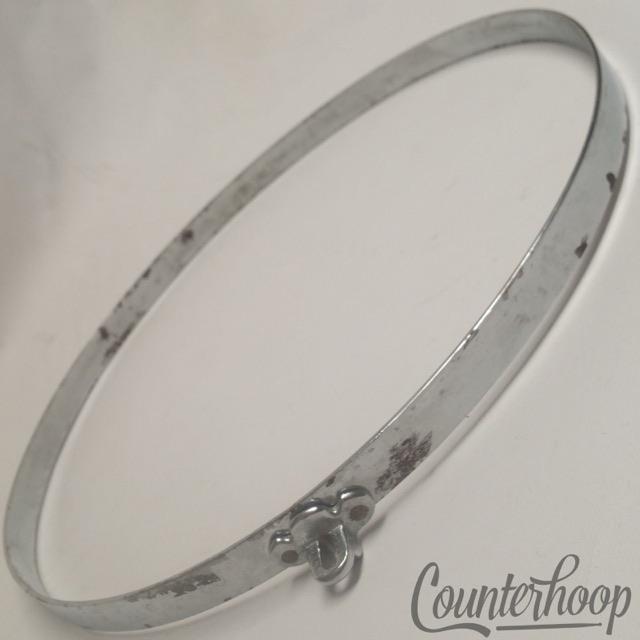 Gretsch 14"Straight Stick-Chopper Chrome Snare Drum Batter Rim/Hoop-Strainer USA — main photograph