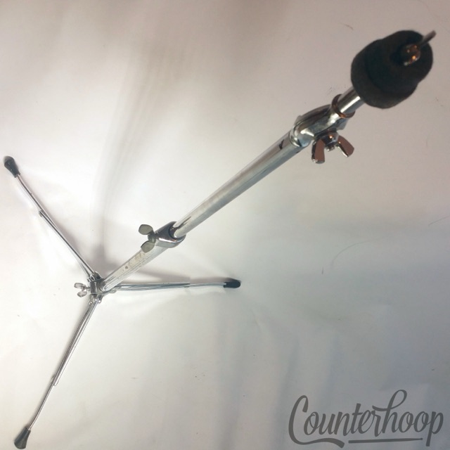 Ludwig 1400 Model Cymbal Stand Flat-Base Vintage 60s-70s Chrome Flush Based USA — main photograph
