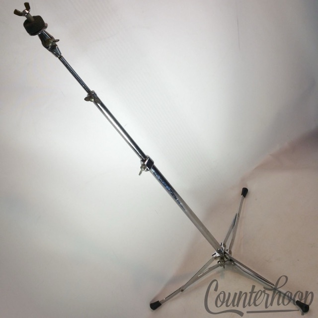 Ludwig 1400 Model Cymbal Stand Flat-Base Vintage 60s-70s Chrome Flush Based USA — main photograph