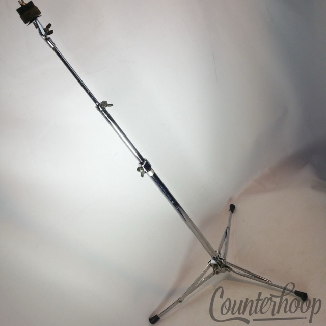 Ludwig 1400 Model Cymbal Stand Flat-Base Chrome Flush Based USA Vintage 60s-70s — main photograph