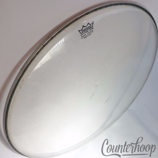 Remo 24" Bass Drum Head Weather King Clear Batter/Resonant Made In USA* — main photograph