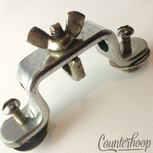Slingerland Floor Tom Drum Leg/Bass Cymbal Mount Chrome Vintage 40s Radio King — main photograph