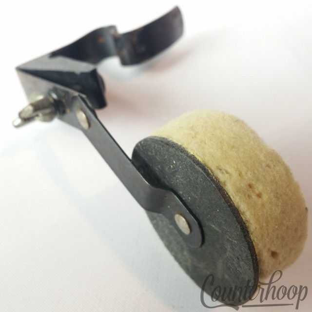 Rogers Clip-On Tom/Snare Drum White-Felt External Muffler Powertone XP8 USA 80s — main photograph