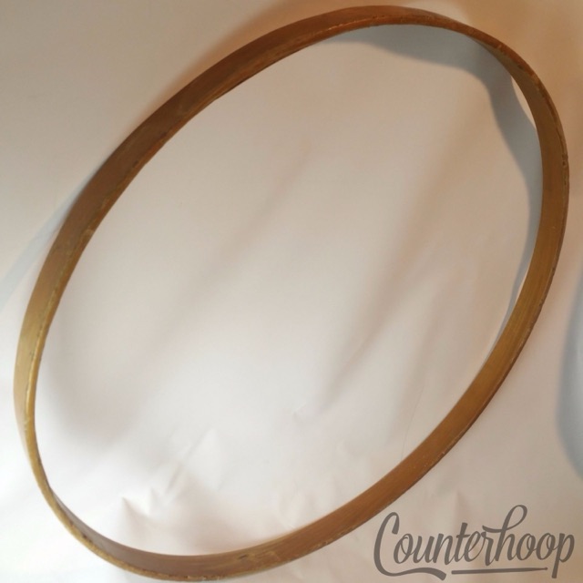 26" Bass Drum Hoop/Rim Vintage Wood Natural Grain Maple USA Early American Leedy — main photograph