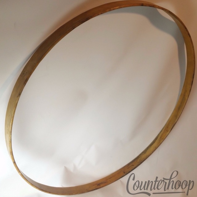 Ludwig 26"Bass Drum Hoop/Rim Vintage Wood Natural Grain Maple USA Early American — main photograph