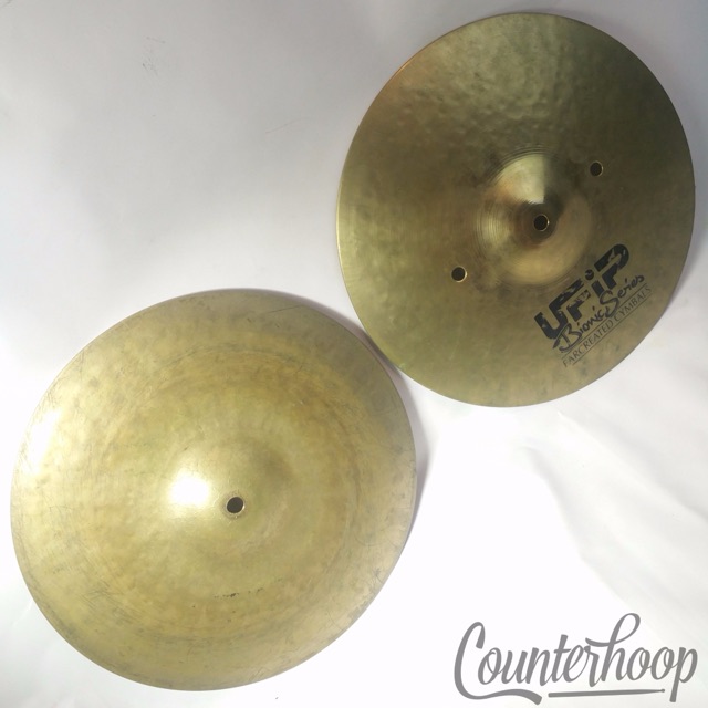 UFIP 13" Bionic Series Hi-Hats Earcreated Cymbals Vented Bottom 1140/1340g Italy — main photograph