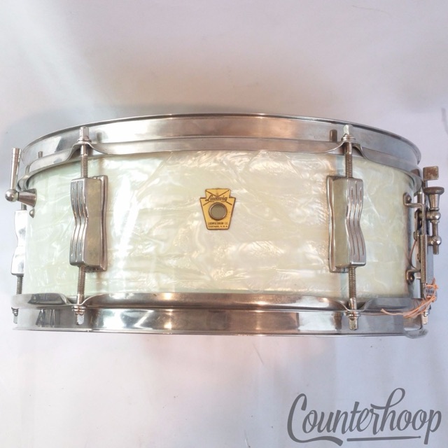 Ludwig 14x5" Snare Drum WMP 60s Vintage Pre-Serial Pioneer Nickel 3Ply Mahogany — main photograph