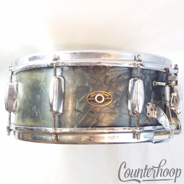 Slingerland Radio King Snare Drum BDP Vintage 50s 14x5.5"Rare Jasper Maple Shell — main photograph