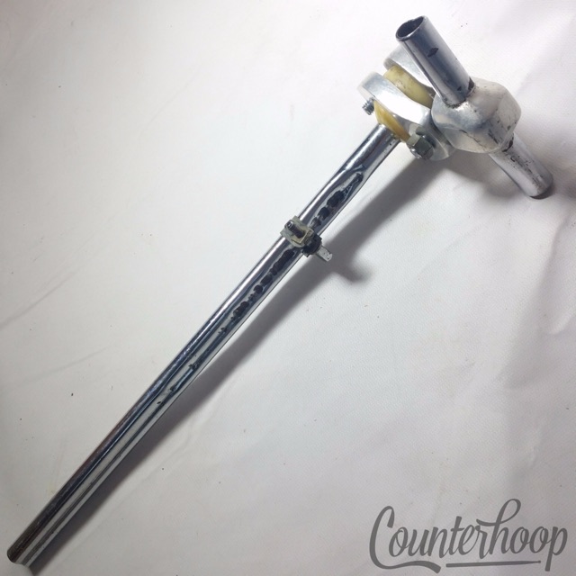 Slingerland Set-O-Matic Double-Tom Drum Arm Post Mount Vintage 60s Aluminum USA — main photograph