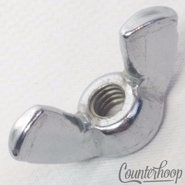 Ludwig NOS Wing-Nut Chrome Vintage 60s Super Classic Hardware Mount Stand 1/4x20 — main photograph