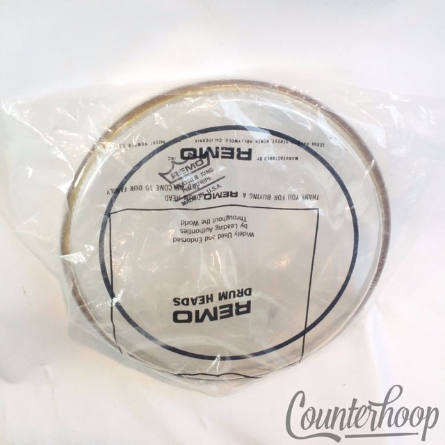 Remo 8" NOS Tom Drum Head Pinstripe Batter/Resonant Clear Weatherking Pin Stripe — main photograph