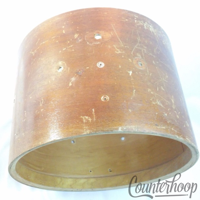 Slingerland 14x10"Tom/Marching Snare Drum Shell Vintage 70s 3ply Mahogany/Maple — main photograph
