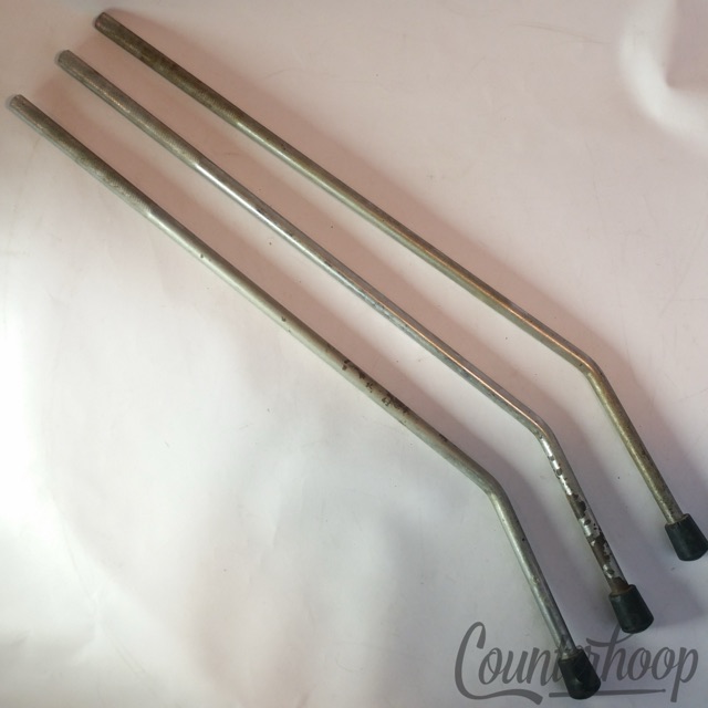 Gretsch 3x 23"Floor Tom Drum Legs 14,16,18" Chrome Vintage 80s Techware Set USA — main photograph
