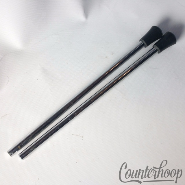 Ludwig Straight Bass Drum Spurs Chrome Disappearing Vintage 50s-60s WFL Set 2x* — main photograph
