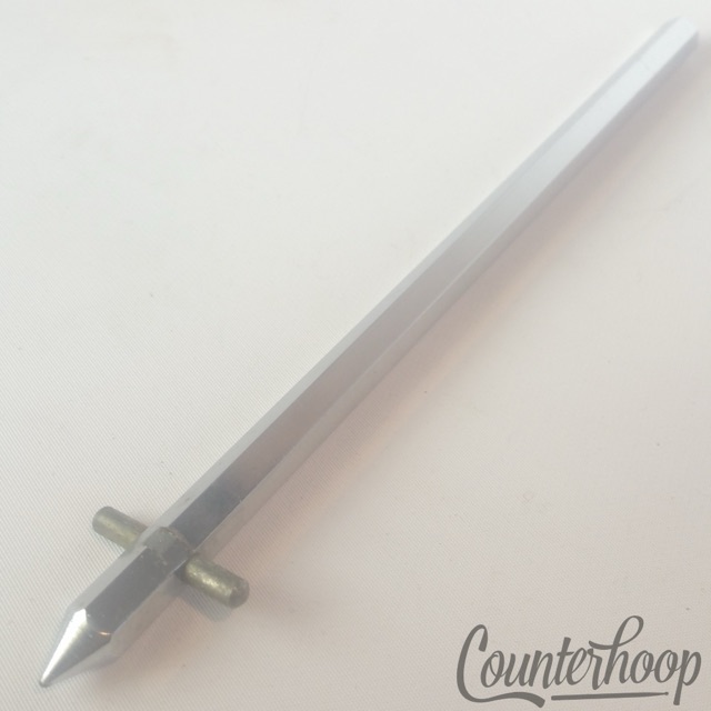 Rogers Hex Spur Bass Drum Leg Chrome Holiday Cleveland Spike Short Vintage 60s* — main photograph