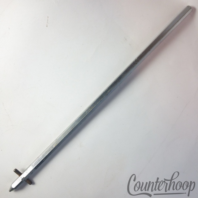 Rogers 1x Hex Spur Bass Drum Leg Chrome Vintage 60s Holiday Cleveland USA Long* — main photograph
