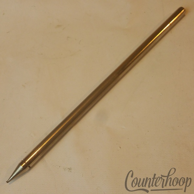 Ludwig Straight Bass Drum Spur/Leg/Spike Nickel Disappearing Vintage 50s-60s WFL — main photograph
