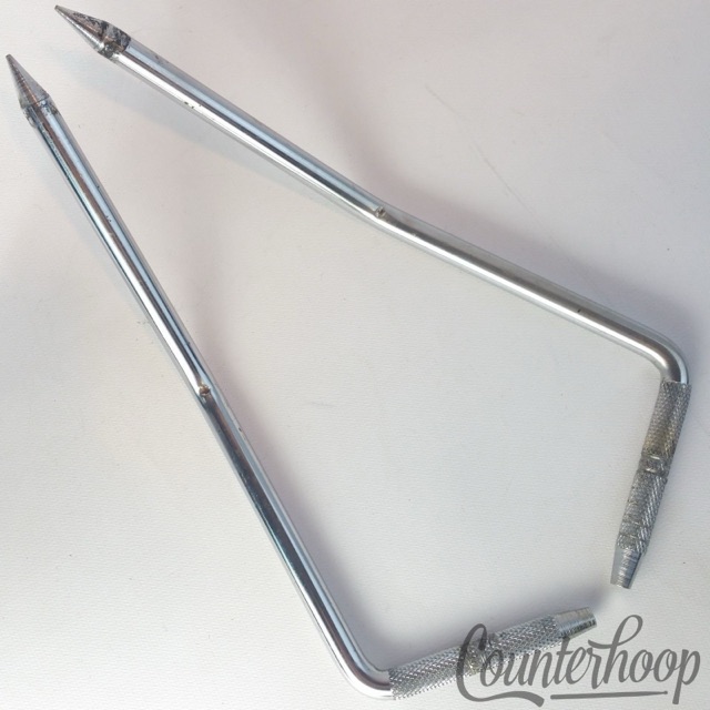 Ludwig Folding Bass Drum Spurs Chrome Gull-Wing Vintage 60s Super Classic USA* — main photograph