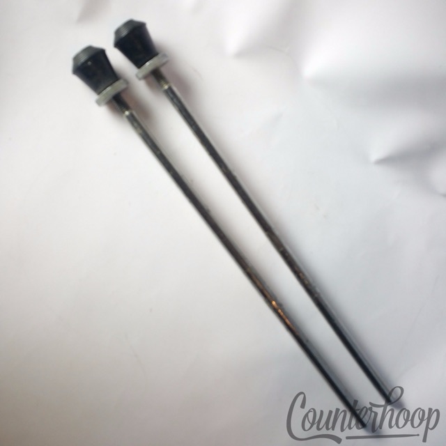 Tama Superstar Bass Drum Spurs Retractable Feet Vintage 80s Set 2x Chrome Japan — main photograph