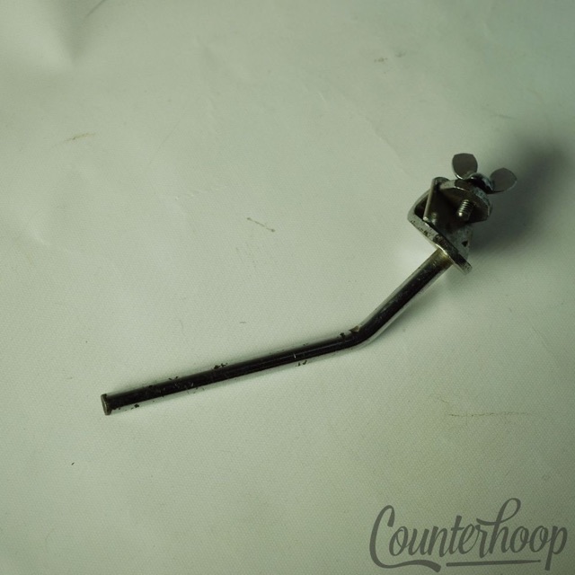 Ludwig Bass Drum Clamp-On Spur Mount Fixed Spike/Leg Chrome Vintage 50s WFL W&A — main photograph