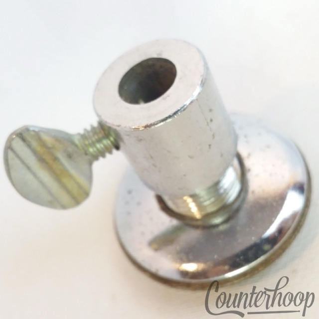 Gretsch Disappearing Spur Mount Straight Bass Drum Leg Receiver Chrome W&A 50s* — main photograph