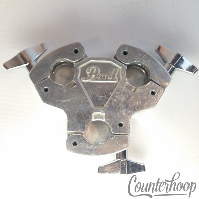 Pearl 3-Way Triple Multi-Clamp Adjustable Mount Drum/Cymbal Stand Cast Aluminum — main photograph