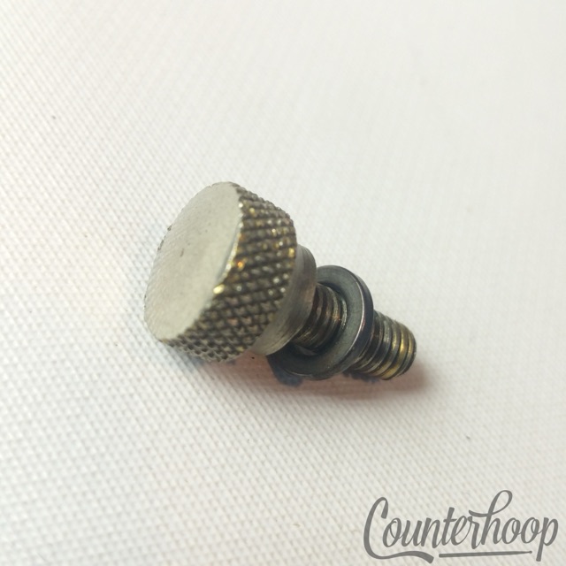 Slingerland 3-Point Throw-Off Extension Arm Threaded Knob Bolt Nickel Radio King — main photograph