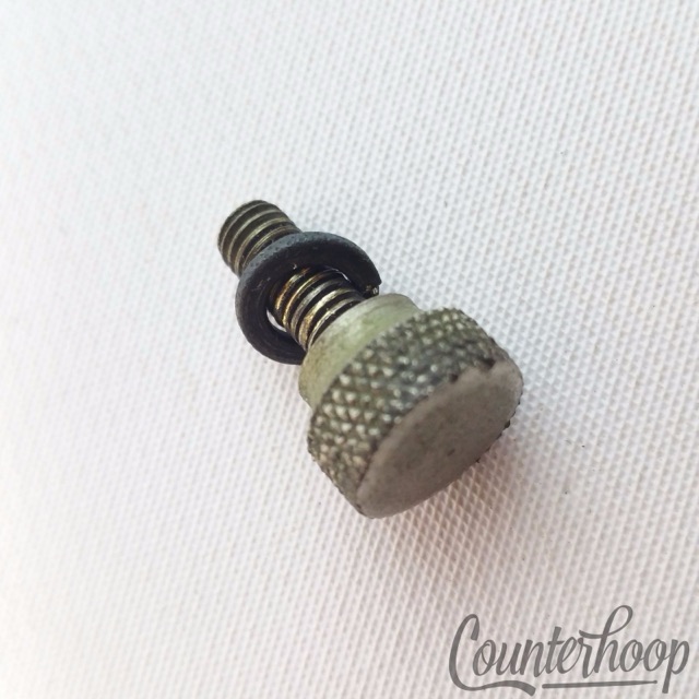 Slingerland 3-Point Throw-Off Extension Arm Threaded Knob Bolt Nickel Radio King — main photograph