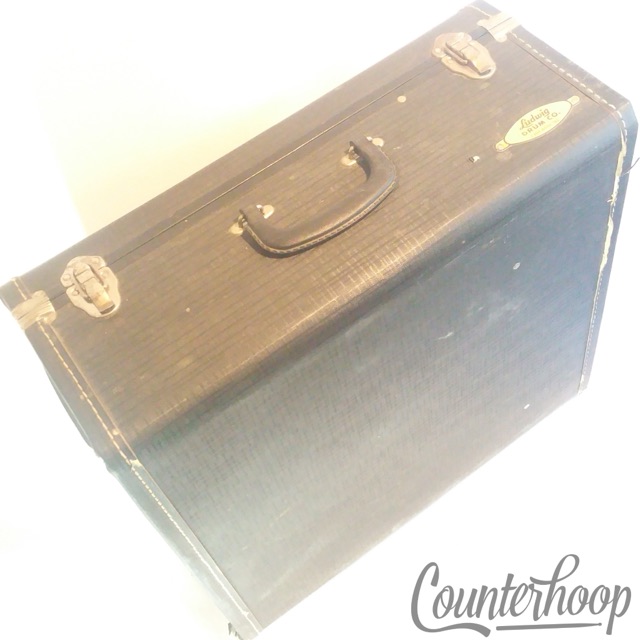 Ludwig Drum Co. Hard Shell Snare Case 14"x5"+HW Section Chicago,IL Vintage 60s* — main photograph