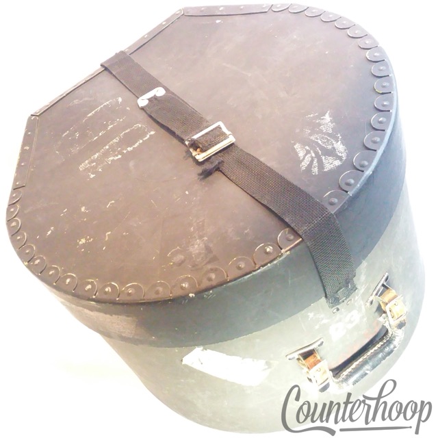 Fiber 15x12"Tom/Marching Snare Drum Case Vintage 60s Fibre Hardshell Hard USA* — main photograph